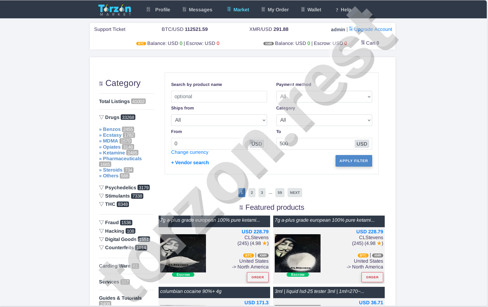 Torzon Market Products
